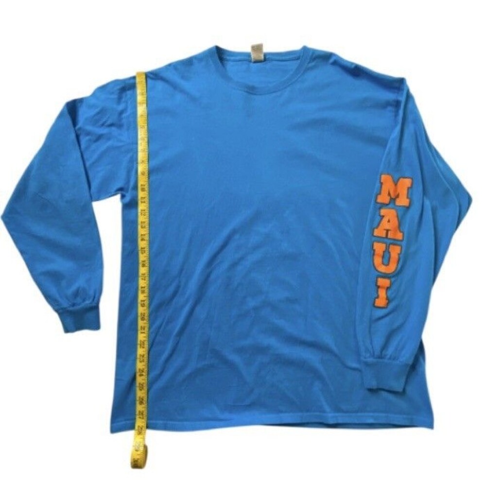 Maui Hawaii Pullover Jersey Mens XL Long Sleeve Graphic Shirt - Picture 8 of 9